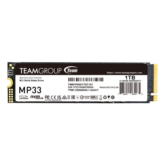 TEAMGROUP MP33 M.2 PCIe SSD 1TB