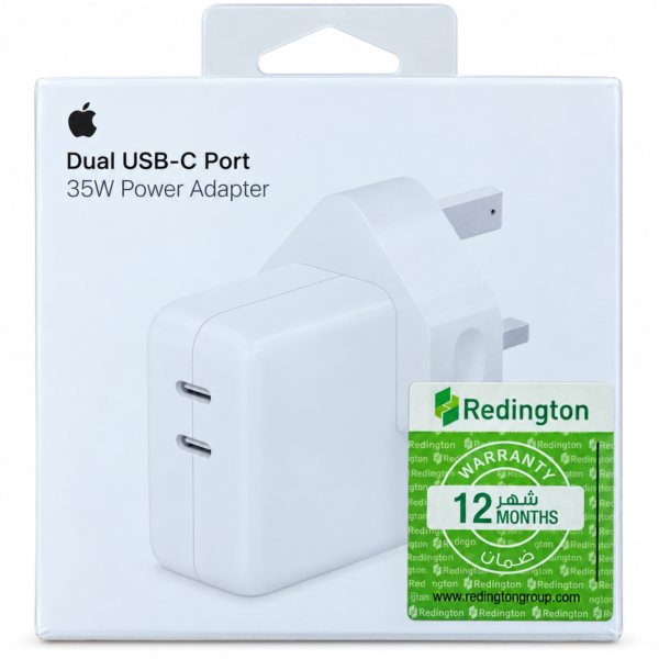 Apple 35W Dual USB-C Port Power Adapter – Fast Charging Wall Charger