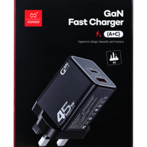 XUNDD XDCH-065 45W GaN Dual-Port Fast Charger – USB-C + USB-A