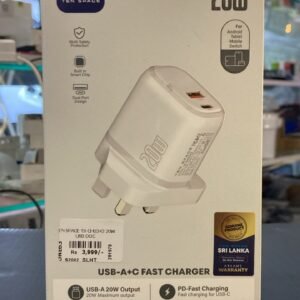 TEN SPACE 20W USB-A + Type-C Fast Charger (without cable)