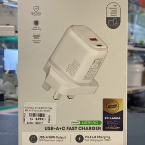 TEN SPACE 20W (USB-A)+(Type-C) Fast Charger Kit (with Lightning Cable)